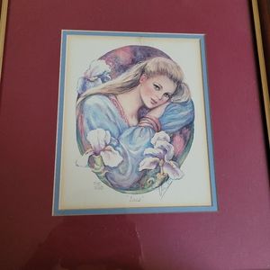 Signed "IRIS" lithograph